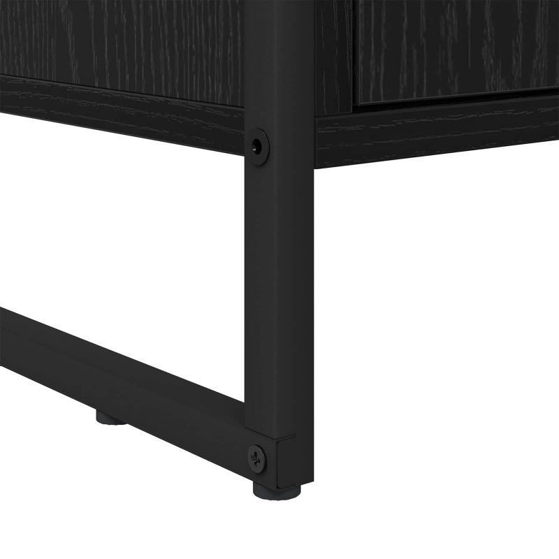 Szafka na książki 2 pcs Czarny Dąb 99,5 x 30 x 108 cm