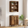 Highboard 2 pcs Stare drewno Materiał drewnopochodny