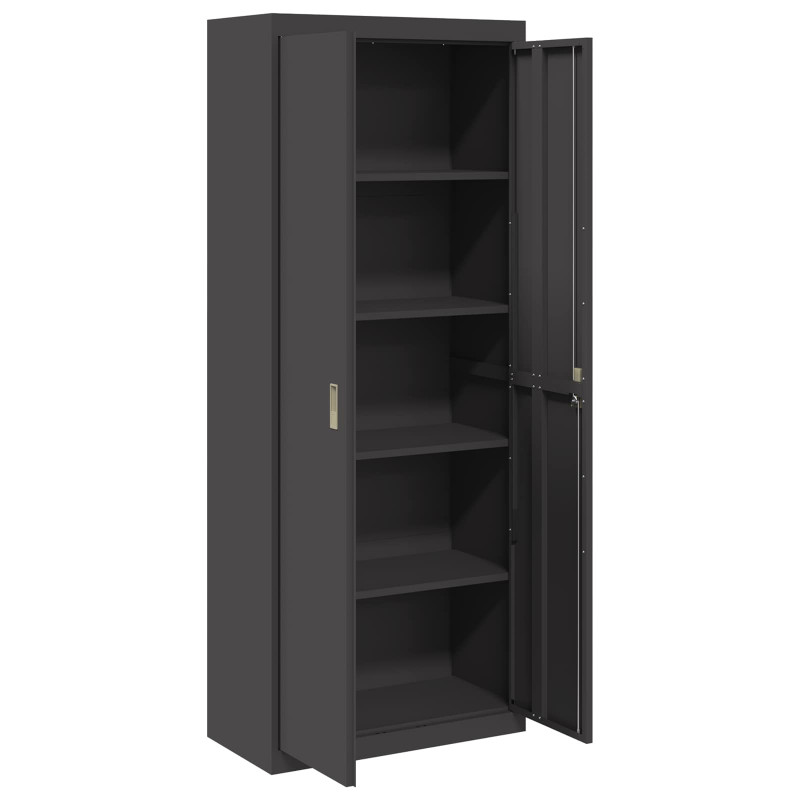 Szafka do przechowywania Czarny 80 x 40 x 200 cm Stal