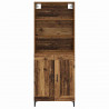 Highboard 2 pcs Stare drewno Materiał drewnopochodny