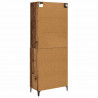 Highboard 2 pcs Stare drewno Materiał drewnopochodny