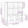 Szafka na książki 2 pcs Sonoma 99,5 x 30 x 108 cm