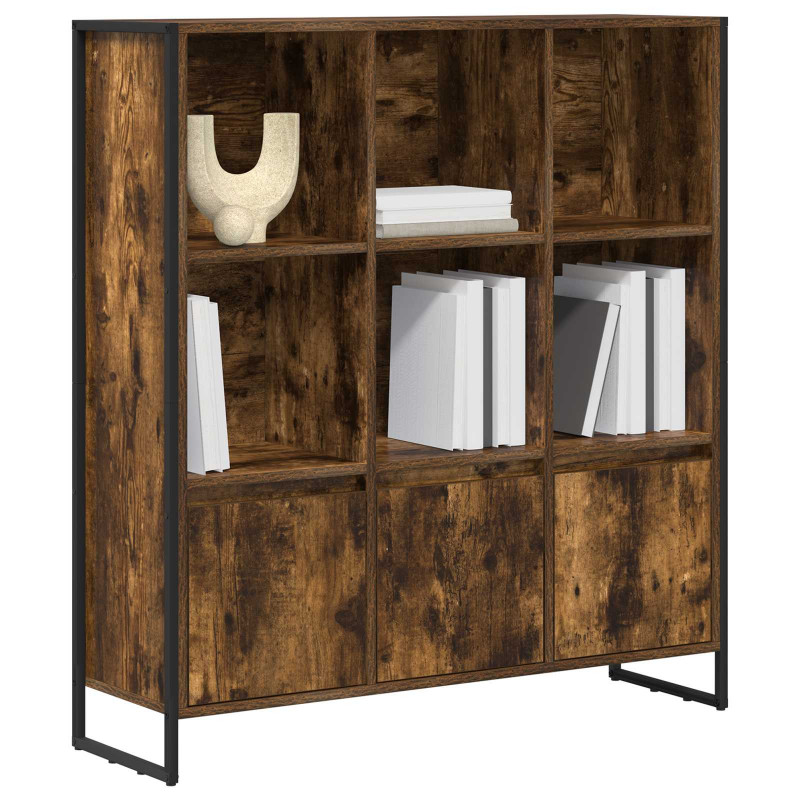 Szafka na książki 2 pcs Dąb dymny 99,5 x 30 x 108 cm