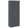 Szafka do przechowywania Antracyt 80 x 40 x 200 cm Stal