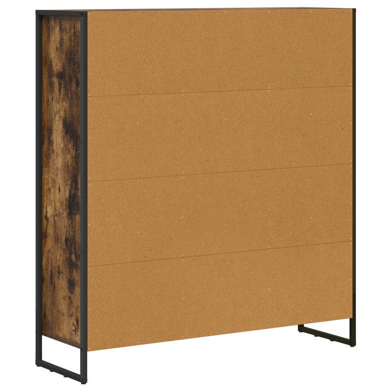 Szafka na książki 2 pcs Dąb dymny 99,5 x 30 x 108 cm