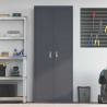 Szafka do przechowywania Antracyt 80 x 40 x 200 cm Stal