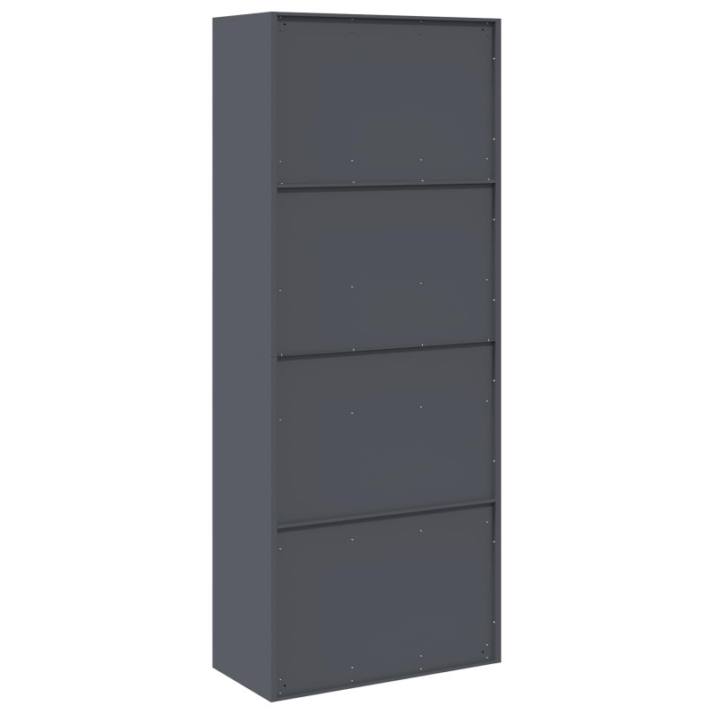 Szafka do przechowywania Antracyt 80 x 40 x 200 cm Stal