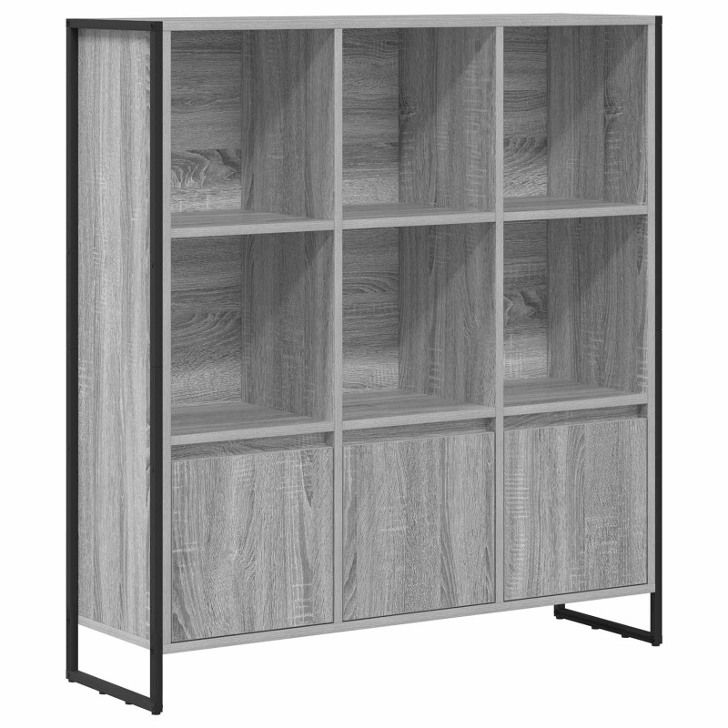 Szafka na książki 2 pcs Szary Sonoma 99,5 x 30 x 108 cm