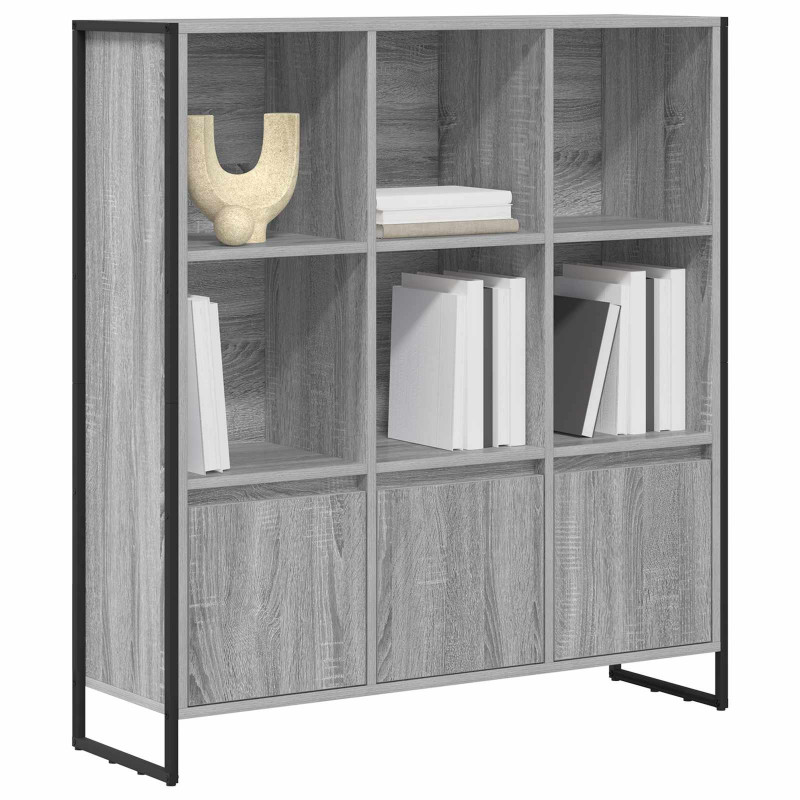 Szafka na książki 2 pcs Szary Sonoma 99,5 x 30 x 108 cm