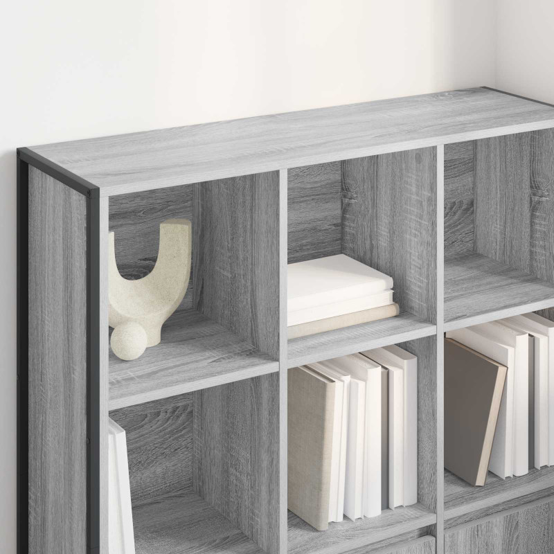 Szafka na książki 2 pcs Szary Sonoma 99,5 x 30 x 108 cm