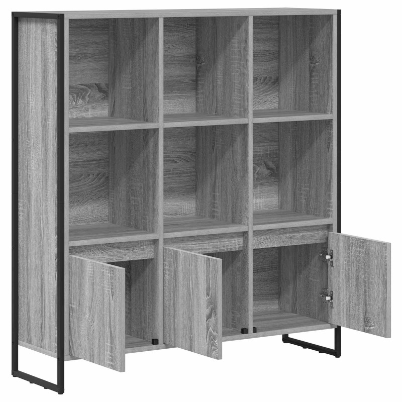 Szafka na książki 2 pcs Szary Sonoma 99,5 x 30 x 108 cm