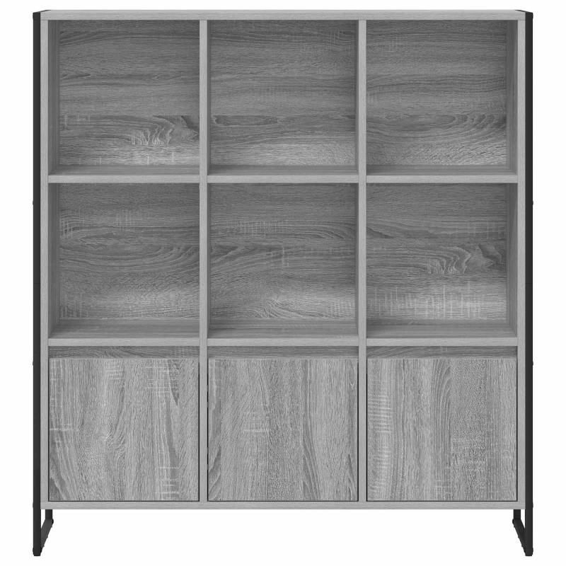 Szafka na książki 2 pcs Szary Sonoma 99,5 x 30 x 108 cm