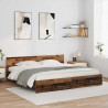 Ramka łóżka Stare drewno 180 x 200 cm Materiał drewnopochodny