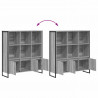 Szafka na książki 2 pcs Szary Sonoma 99,5 x 30 x 108 cm