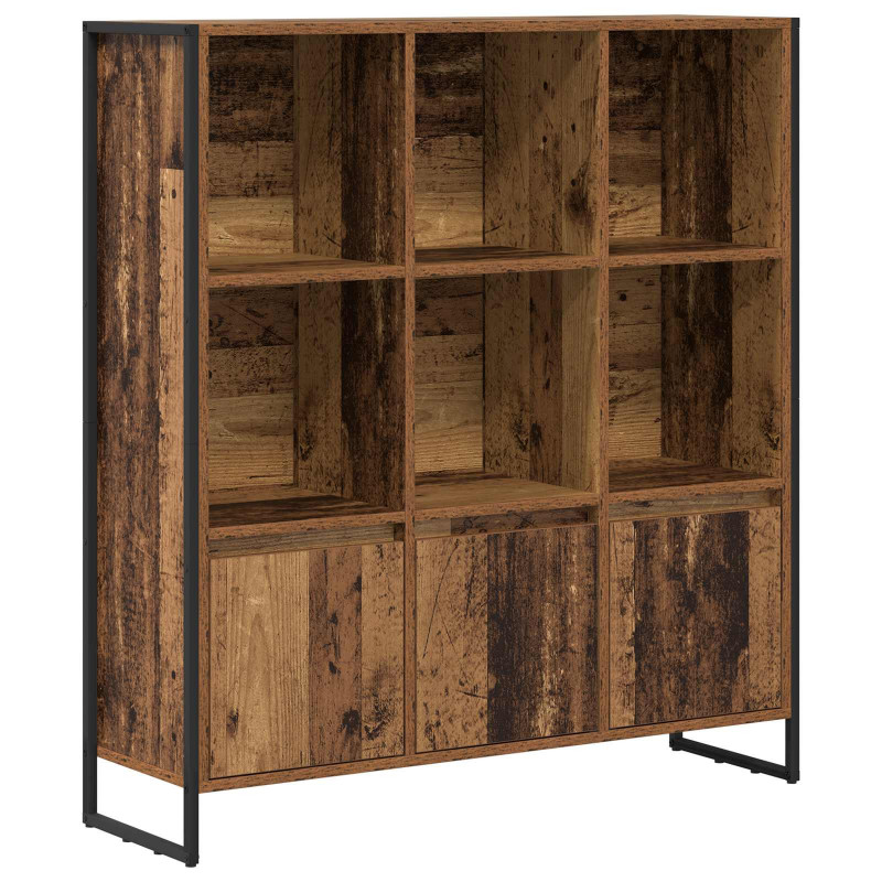 Szafka na książki 2 pcs Stare drewno 99,5 x 30 x 108 cm