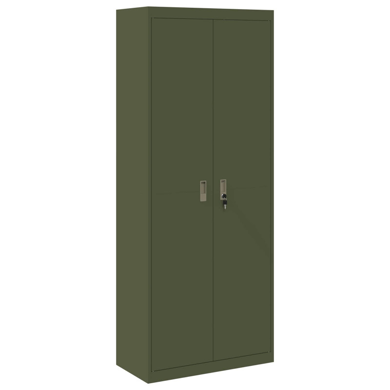 Szafka do przechowywania Zielony oliwkowy 80 x 40 x 200 cm Stal