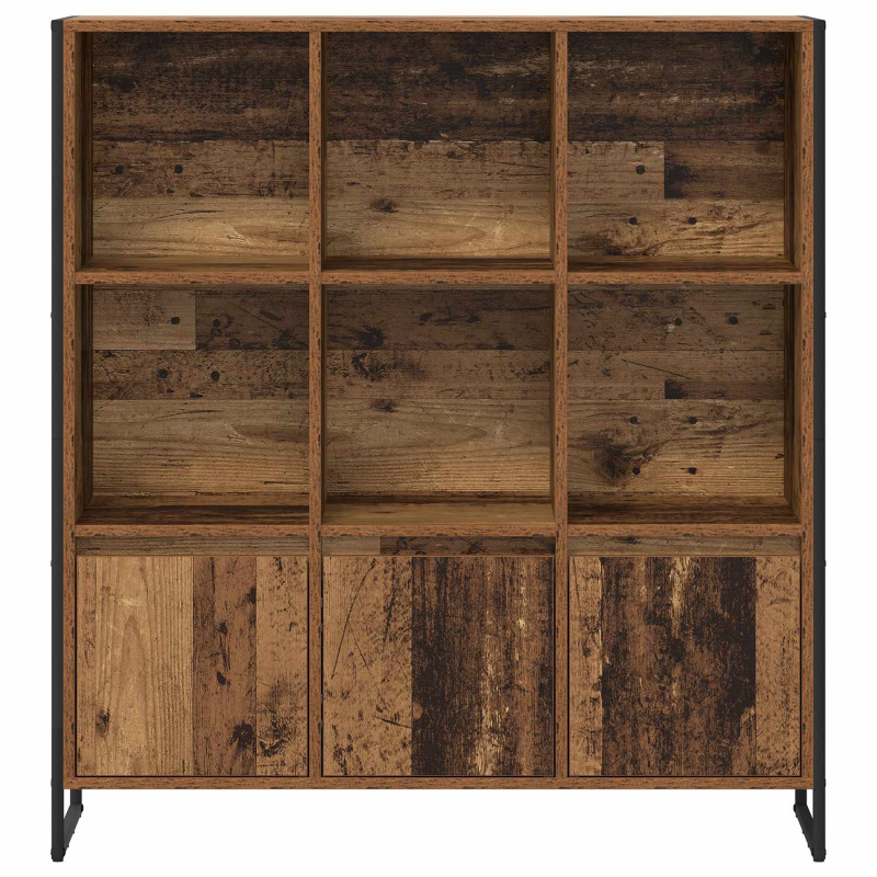 Szafka na książki 2 pcs Stare drewno 99,5 x 30 x 108 cm