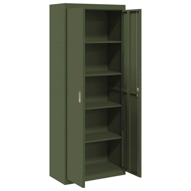 Szafka do przechowywania Zielony oliwkowy 80 x 40 x 200 cm Stal