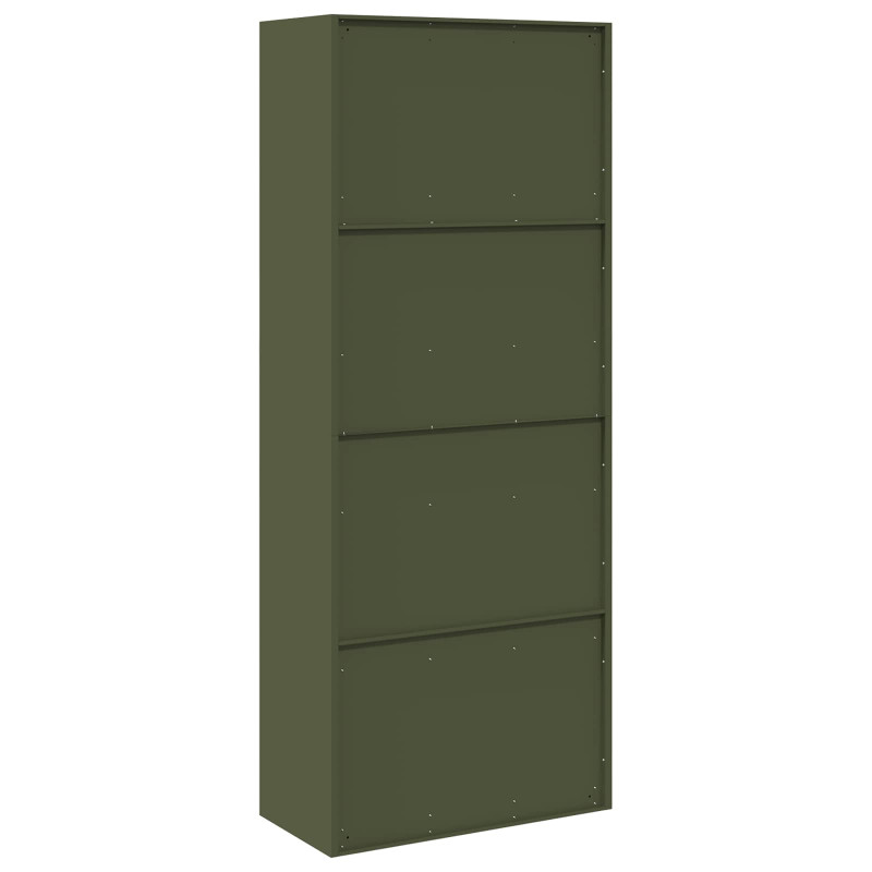 Szafka do przechowywania Zielony oliwkowy 80 x 40 x 200 cm Stal