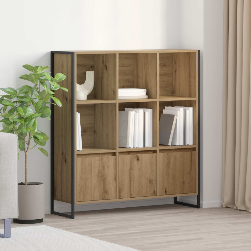 Szafka na książki 2 pcs Dąb rzemieślniczy 99,5 x 30 x 108 cm