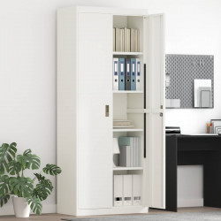 Szafka do przechowywania Biały 80 x 40 x 200 cm Stal
