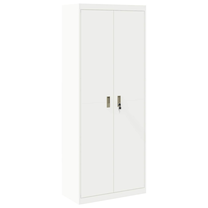 Szafka do przechowywania Biały 80 x 40 x 200 cm Stal