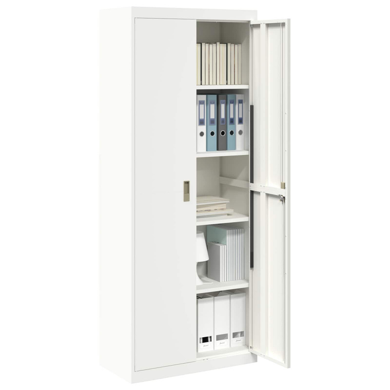 Szafka do przechowywania Biały 80 x 40 x 200 cm Stal