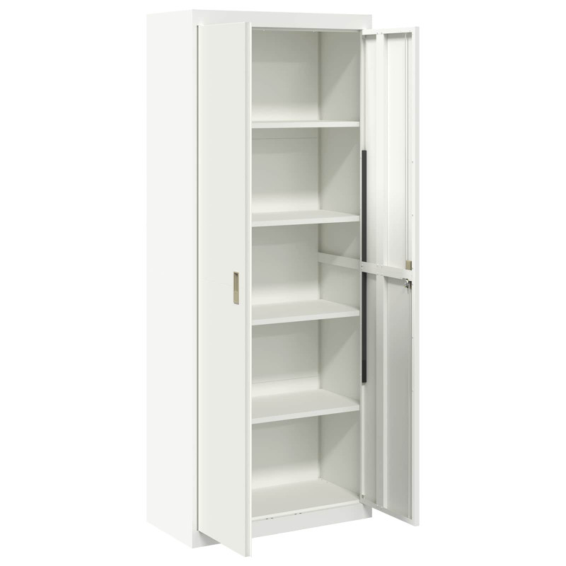 Szafka do przechowywania Biały 80 x 40 x 200 cm Stal