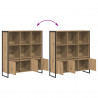 Szafka na książki 2 pcs Dąb rzemieślniczy 99,5 x 30 x 108 cm