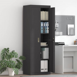 Szafka do przechowywania Czarny 60 x 40 x 180 cm Stal