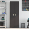 Szafka do przechowywania Czarny 60 x 40 x 180 cm Stal