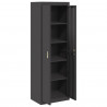 Szafka do przechowywania Czarny 60 x 40 x 180 cm Stal