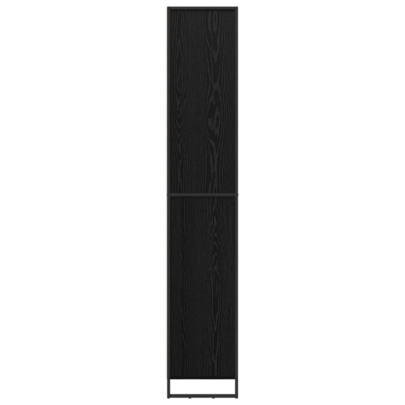 Wysokie szafki 2 pcs Czarny Dąb 60 x 36 x 200 cm