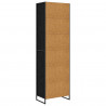 Wysokie szafki 2 pcs Czarny Dąb 60 x 36 x 200 cm