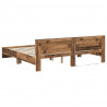 Ramka łóżka Stare drewno 200 x 200 cm Materiał drewnopochodny