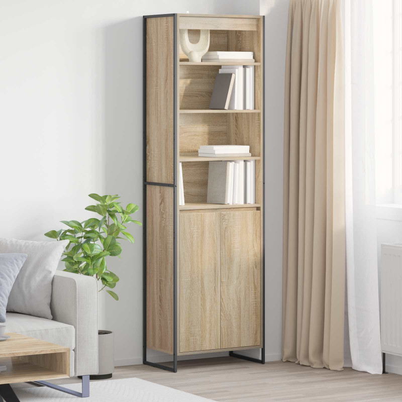 Wysokie szafki 2 pcs Sonoma 60 x 36 x 200 cm