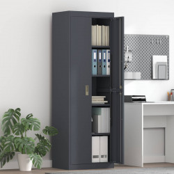 Szafka do przechowywania Antracyt 60 x 40 x 180 cm Stal