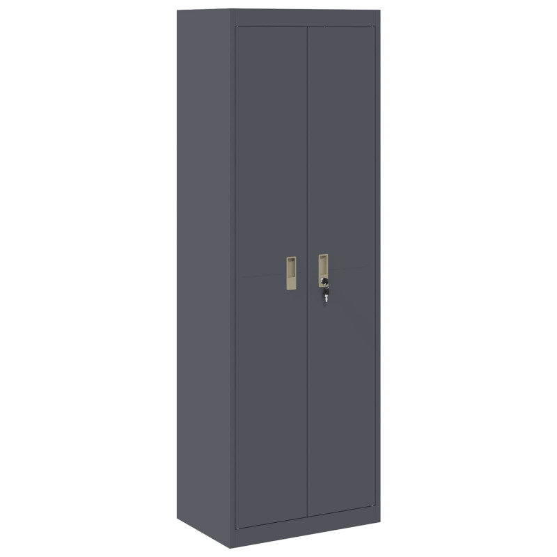 Szafka do przechowywania Antracyt 60 x 40 x 180 cm Stal