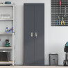 Szafka do przechowywania Antracyt 60 x 40 x 180 cm Stal