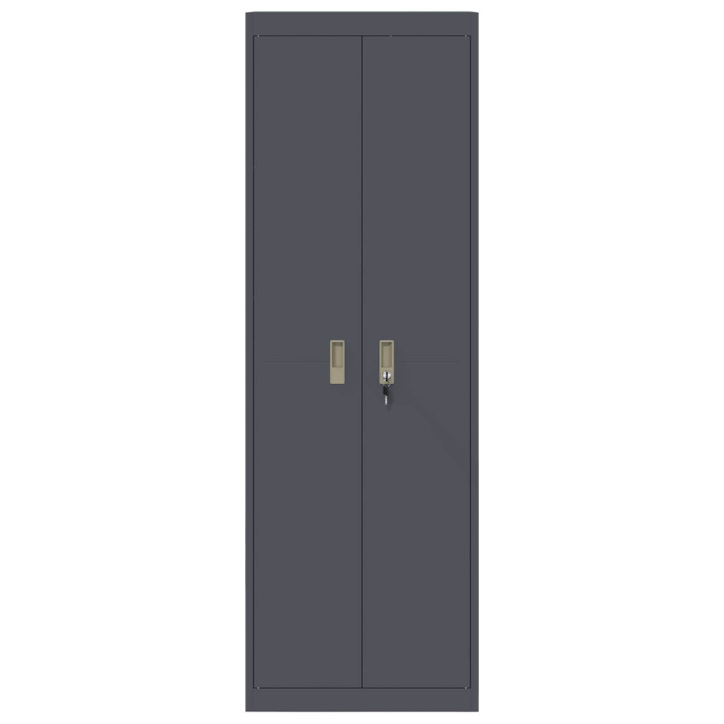 Szafka do przechowywania Antracyt 60 x 40 x 180 cm Stal