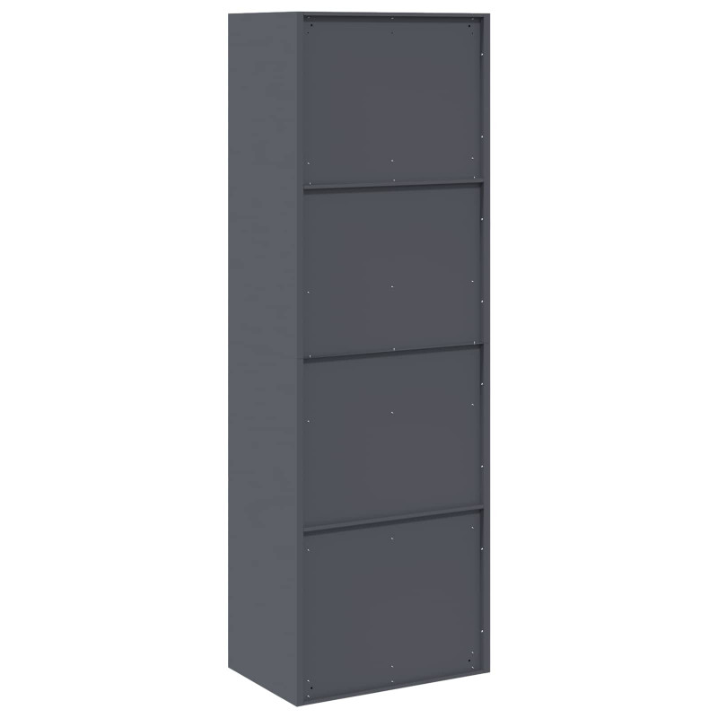 Szafka do przechowywania Antracyt 60 x 40 x 180 cm Stal