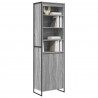 Wysokie szafki 2 pcs Szary Sonoma 60 x 36 x 200 cm
