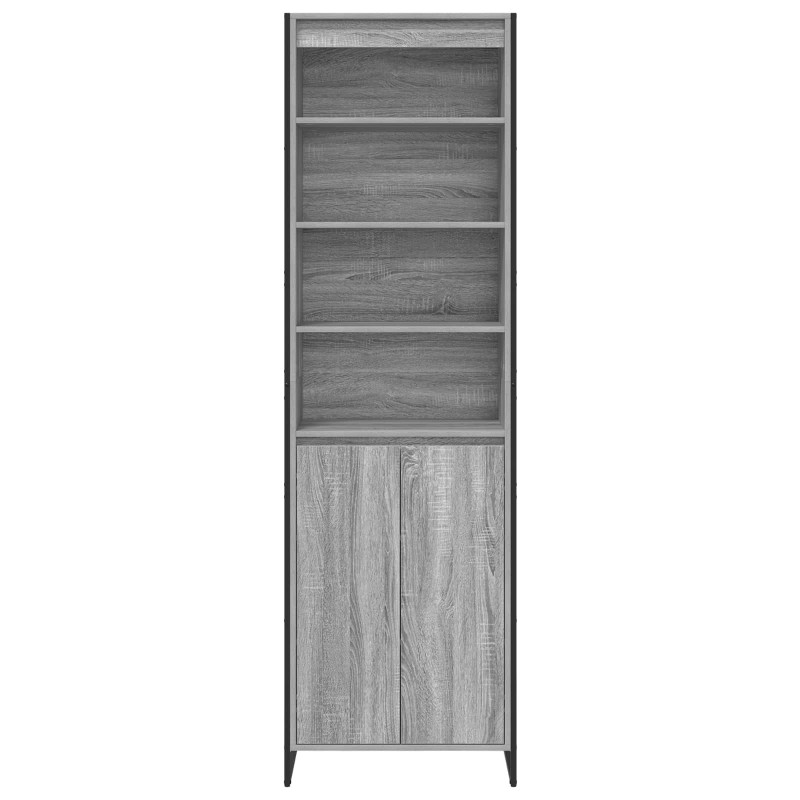 Wysokie szafki 2 pcs Szary Sonoma 60 x 36 x 200 cm