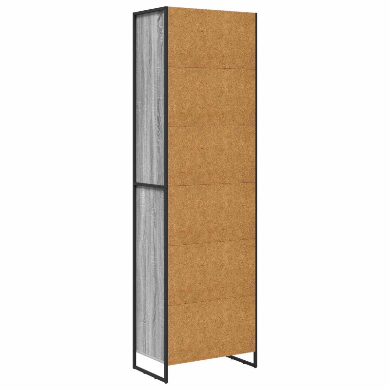 Wysokie szafki 2 pcs Szary Sonoma 60 x 36 x 200 cm