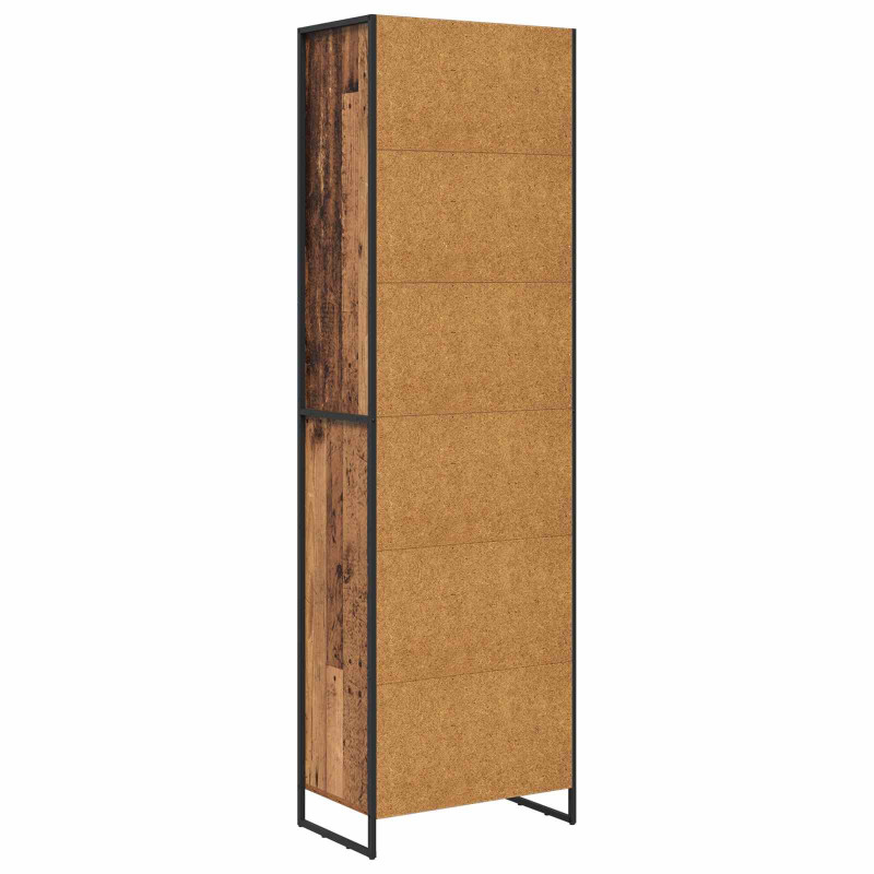 Wysokie szafki 2 pcs Stare drewno 60 x 36 x 200 cm