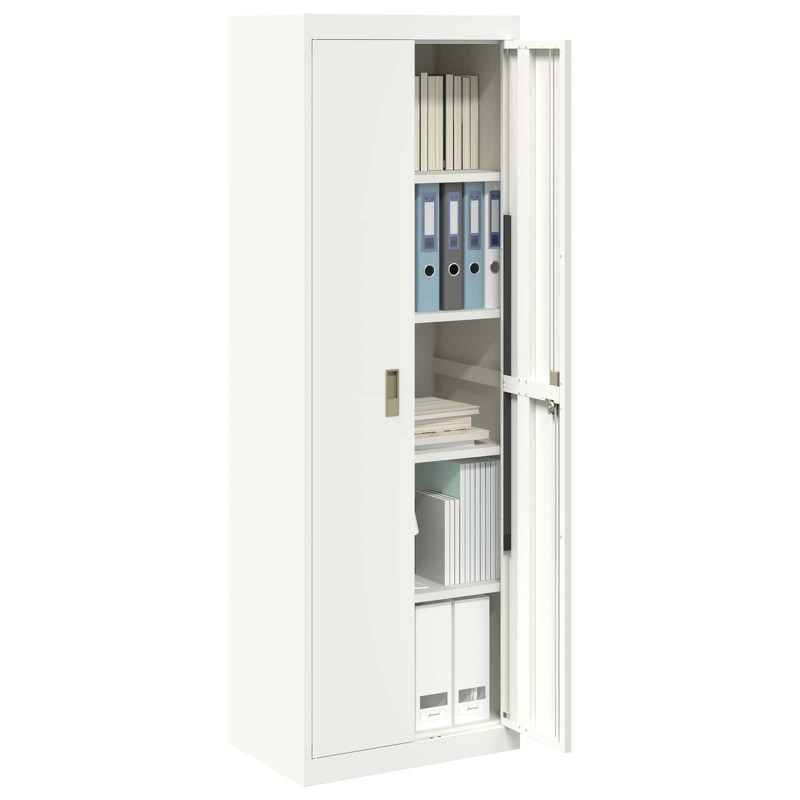 Szafka do przechowywania Biały 60 x 40 x 180 cm Stal