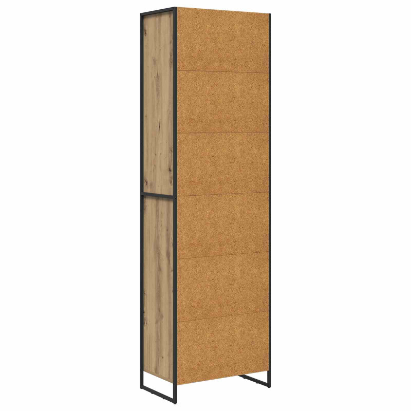 Wysokie szafki 2 pcs Dąb rzemieślniczy 60 x 36 x 200 cm
