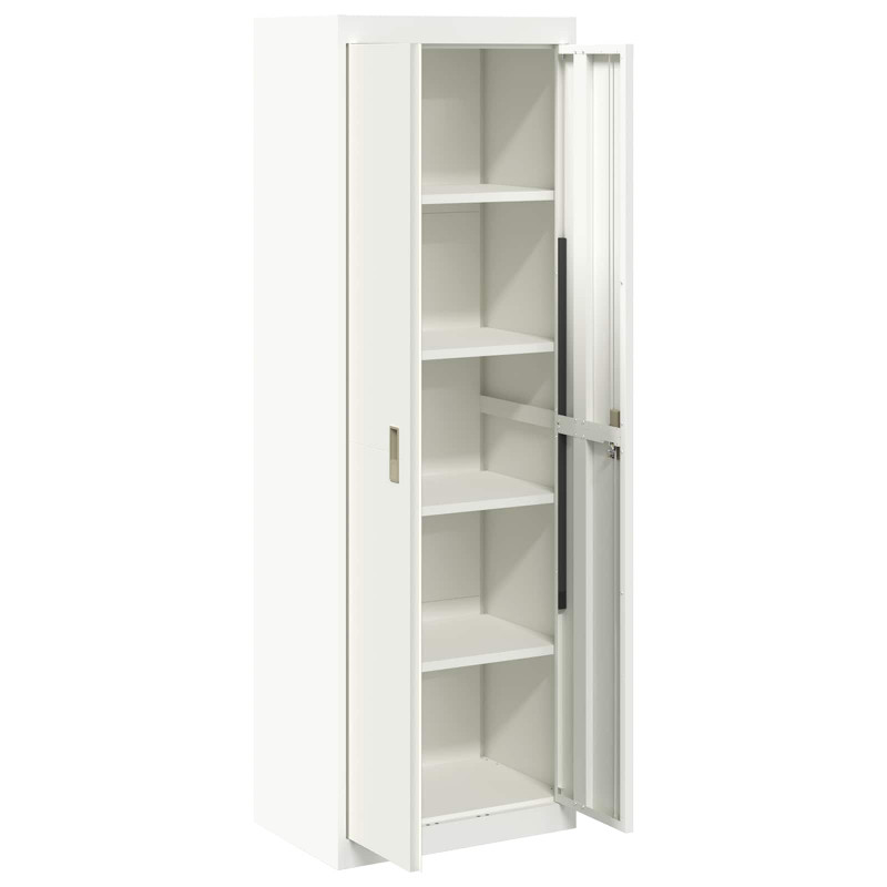 Szafka do przechowywania Biały 60 x 40 x 180 cm Stal