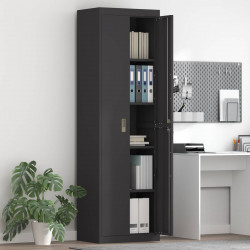 Szafka do przechowywania Czarny 60 x 40 x 200 cm Stal
