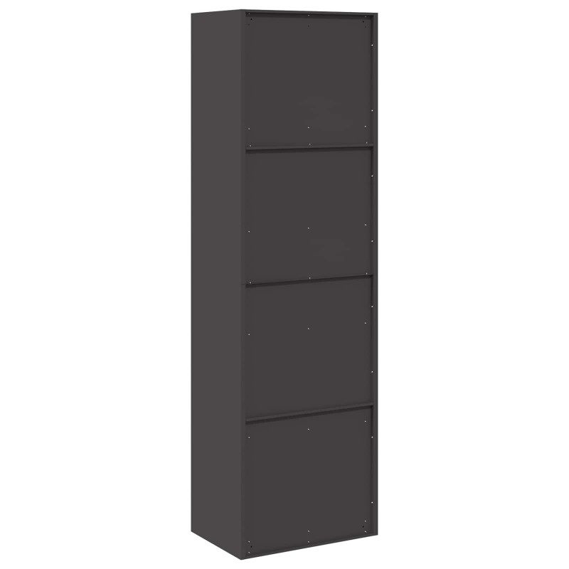 Szafka do przechowywania Czarny 60 x 40 x 200 cm Stal